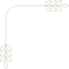 Monoline Ornamental Decorative Corner