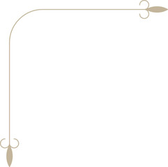 Monoline Ornamental Decorative Corner