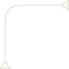 Monoline Ornamental Decorative Corner