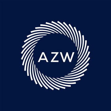 AZW Letter Initial Logo Design Template Vector Illustration
