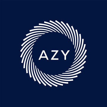 AZY Letter Initial Logo Design Template Vector Illustration
