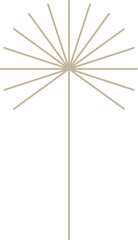 Obraz premium Monoline Tree Design Element