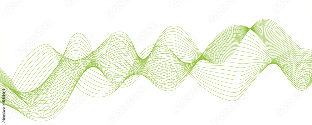 Aufkleber abstract wave design with a series of flowing, overlapping sinusoidal curves in a gradient. wave sha