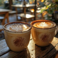 two cups of coffee