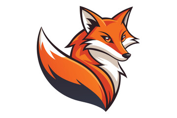 Detailed line art shows a fox standing and looking to the right side