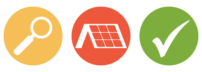 Solar suchen und finden - Button Banner