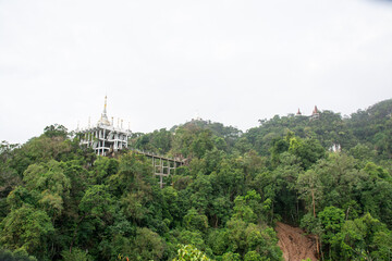Khao na nai luang dharma park.Temple on the mountain.Surat Thani, Thailand.