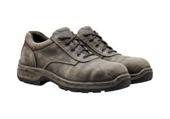 Dirty Shoes PNG Worn Leather Oxfords