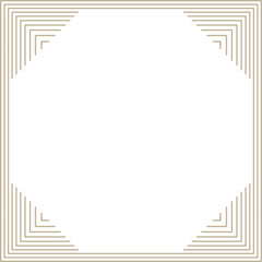 Monoline Elegant Square Geometric Frame