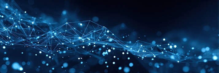 Abstract digital network graphic