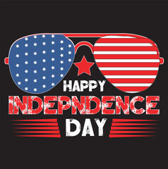 USA Independence Day t shirt design silhouette vector art illustration, 4th of July independence day