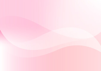 やさしい色合いのピンクと赤のグラデーションとウェーブの抽象的な背景	
