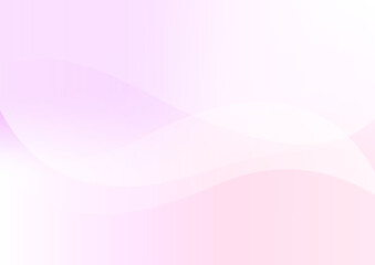 やさしい色合いのピンクと紫のグラデーションとウェーブの抽象的な背景	
