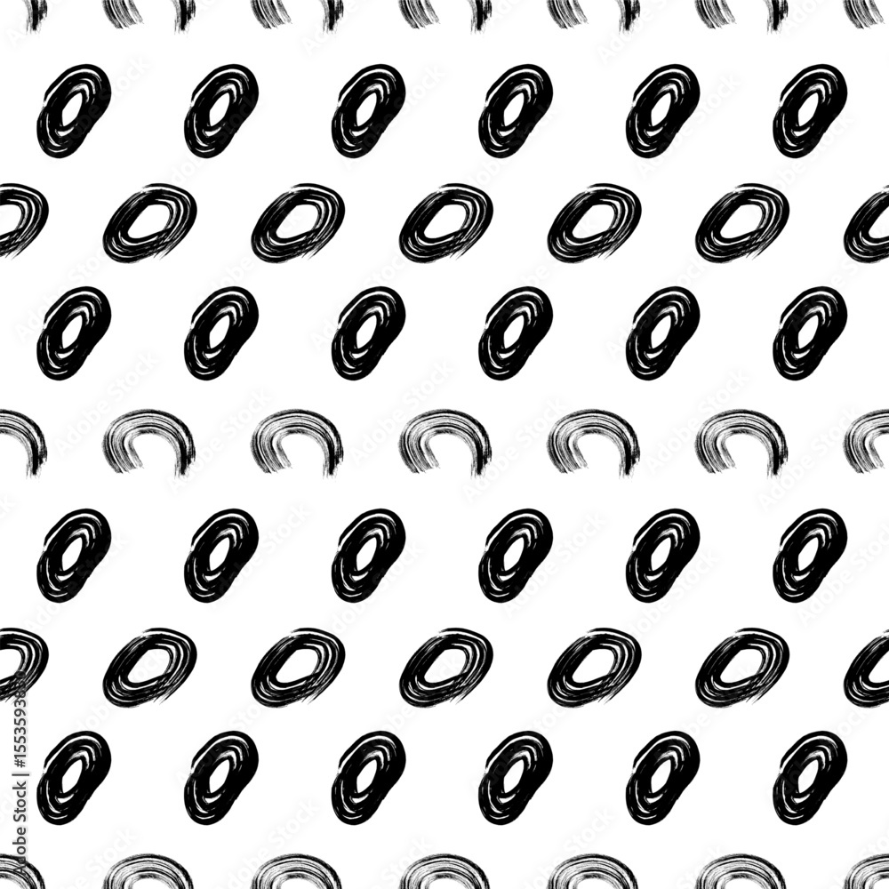Aufkleber seamless pattern with sketch circles shape