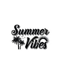 Black & White Summer T-shirt Design, EPS, VECTOR
