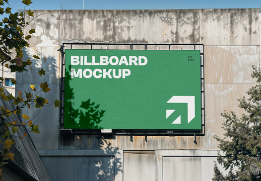 Rectangle Billboard on Elevation Mockup