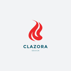 A dynamic and powerful fire logo symbolizing energy, passion, transformation, and strength. 