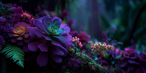 Close up big purple flowers , wallpaper and background image.