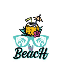 Tropical Cool Vibes T-shirt Design, EPS, VECTOR
