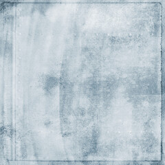 Weathered blue grunge paper texture with distressed edges and a subtle border frame, perfect for vintage designs, scrapbooking, posters, journaling, and artistic textured backgrounds.