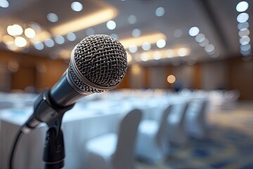 Meeting Microphone in Conference Room