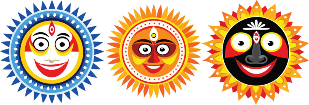 jaganath, boloram, suvodra 3 hidu god