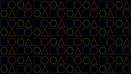 Geometric neon pattern