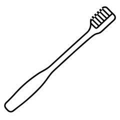 Toothbrush line art vector