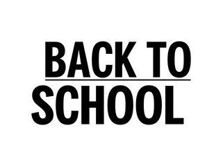 &ldquo;Back to school&rdquo; banner &mdash; PNG Transparent Background 
