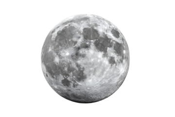 Full moon in the night sky.