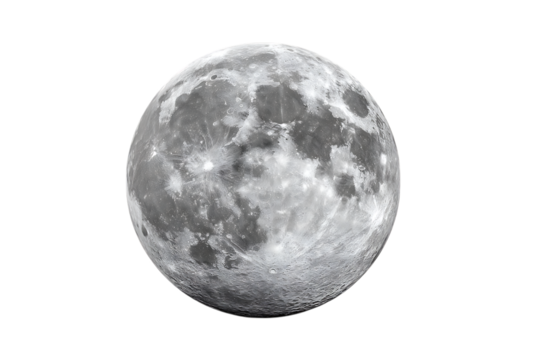 Full moon in the night sky.