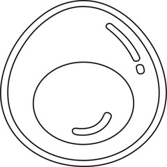 Elegant minimal graphic showing a simple bubble design, useful for tech company icons or interface designs, suitable for application logos or modern web icons with clean aesthetics.
