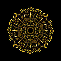 luxury golden mandala