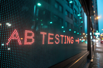 Fototapeta premium A/B Testing Optimizing User Experience Through Data-Driven Decisions