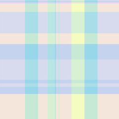 Worldwide pattern tartan plaid, intense check background textile. 2025 vector fabric seamless texture in light and light blue colors.
