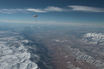 Highaltitude package drop simulation area