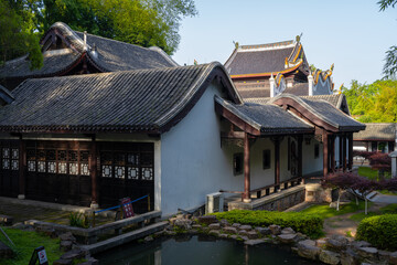 chinese pavilion in the garden
