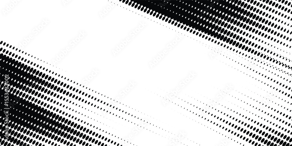 Poster dotted halftone gradient texture. vanishing polka dot background. repeating dots gradation pattern b