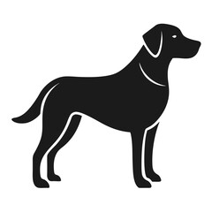 black dog silhouette