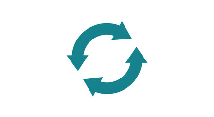 Circular Arrows Symbol of Continuous Process.
