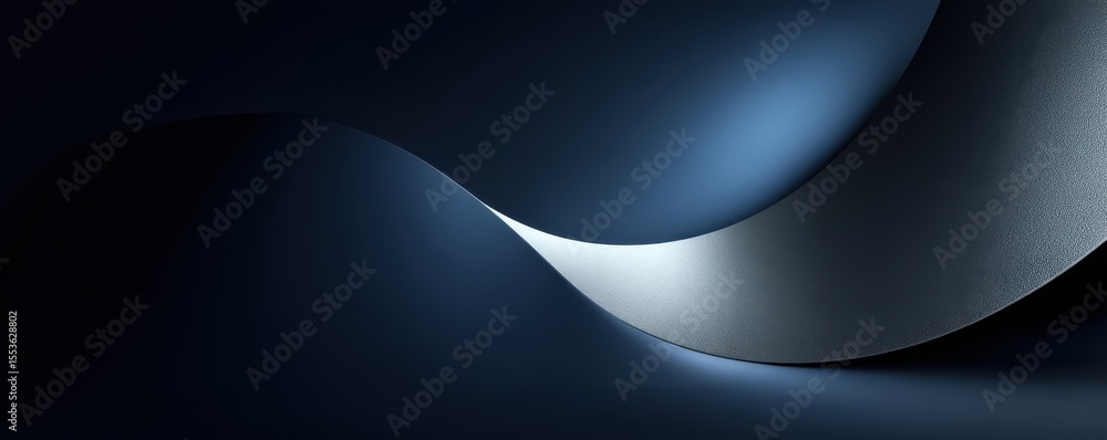 Poster abstract vector background with layered blue and gray circular shapes