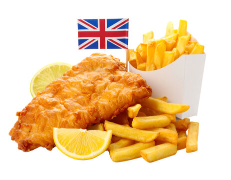 Classic fish and chips with a lemon twist.