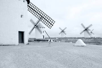 some wind mills in Castilla La Mancha