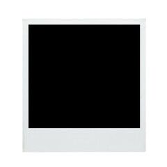 A Blank Instant Photo Frame  Mockup With White Border to Showcase Customised Photo