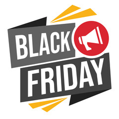 Black Friday promo badges for seasonal shopping and big discounts