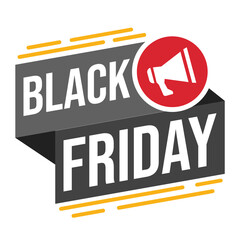 Black Friday promo badges for seasonal shopping and big discounts