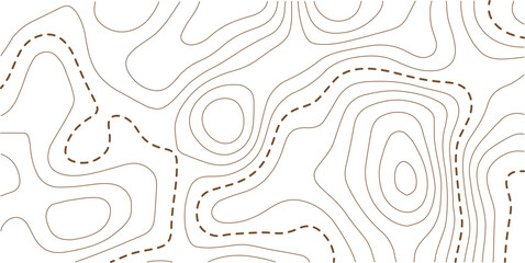 Abstract topo contour map on white background, Topographic map Topographic contour lines map seamless pattern. Geographic mountain relief diagram line wave carve pattern