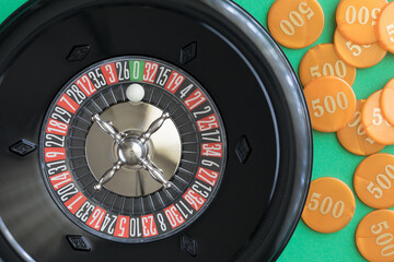 Roulette con pallina su zero