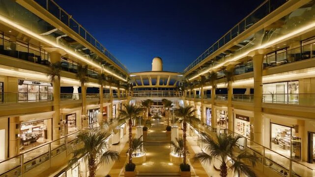 Mall on a cruise.
