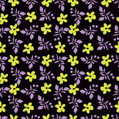 Seamless floral pattern, vintage background